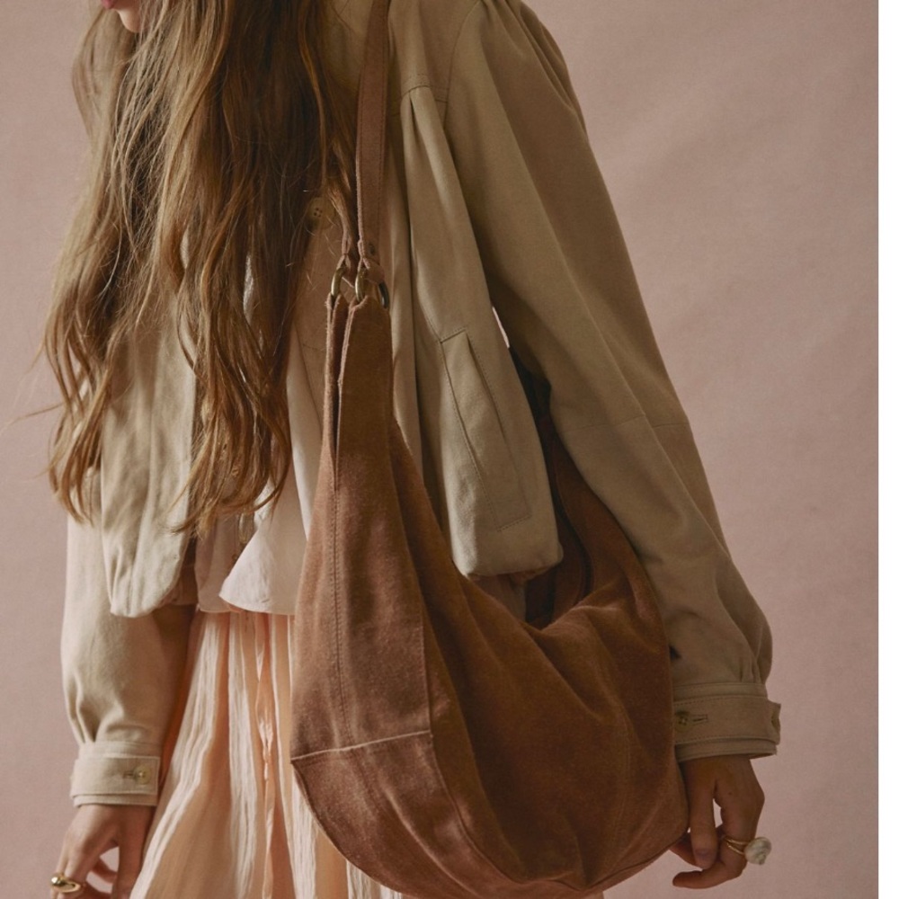 Free People Roma Suede Tote Bag